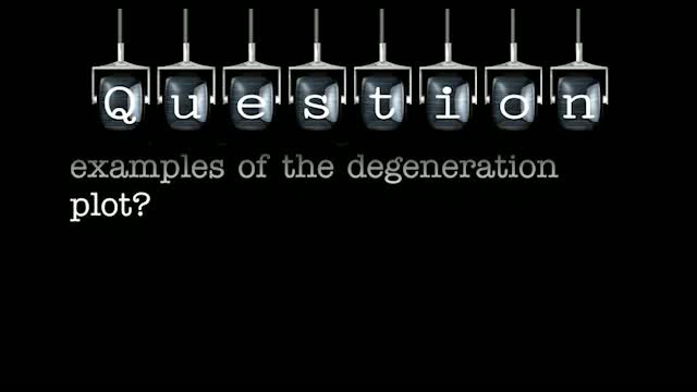 Can you please give some examples of the degeneration plot?