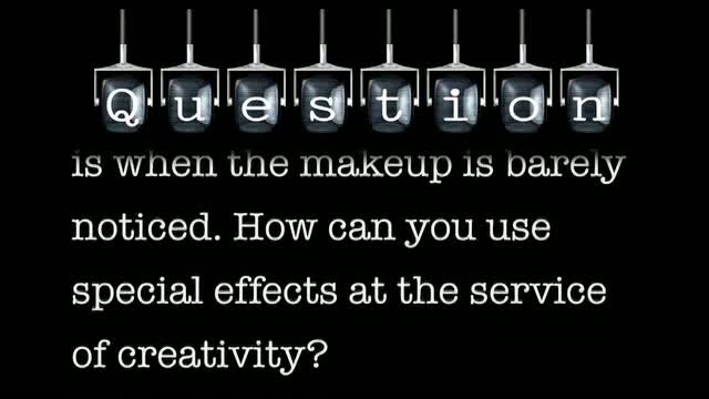 A woman beautifully made up is when the makeup is barely noticed. How can you use special effects at the service of creativity?